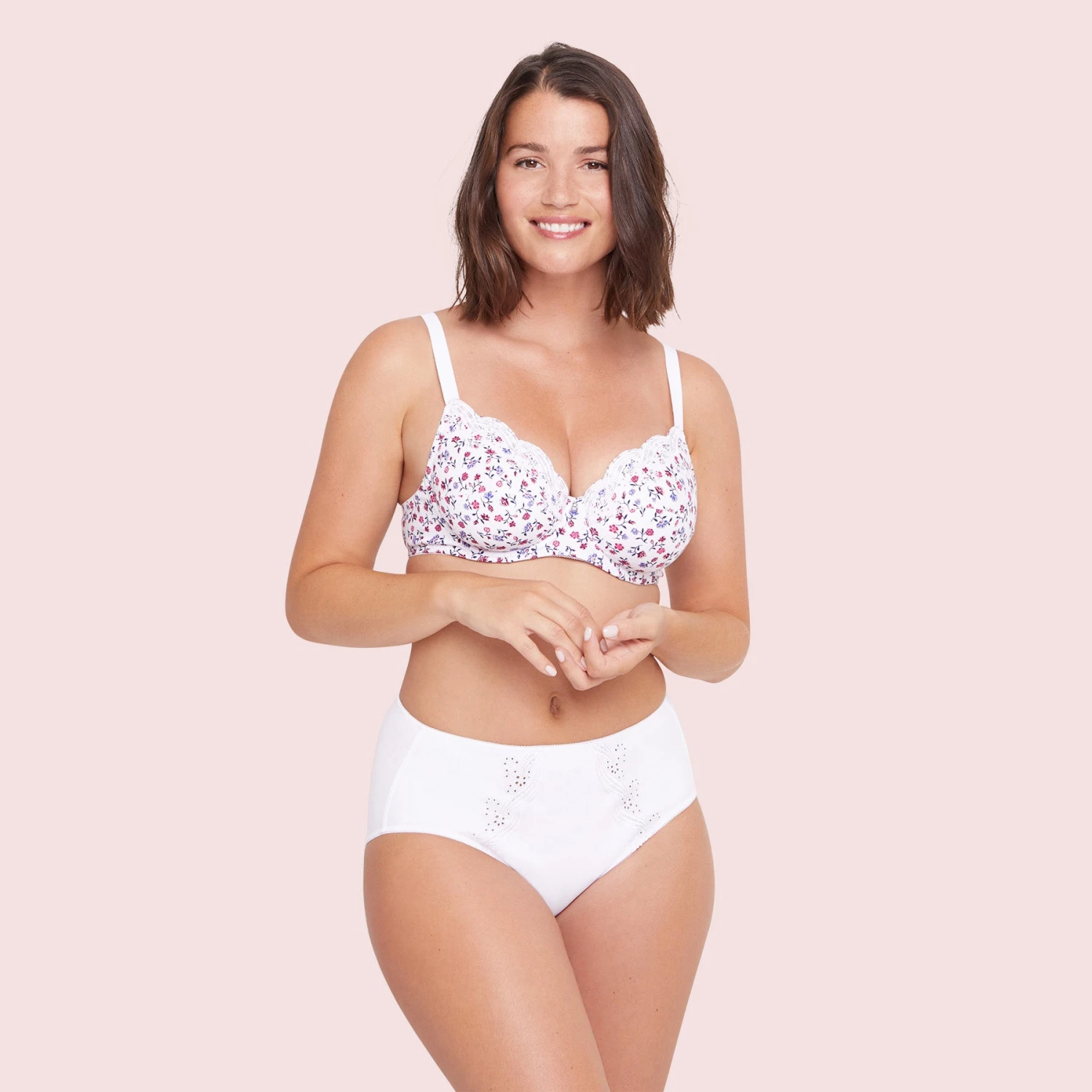 Soutien-gorge Emboîtant Avec Armatures Blanc Emily Coton – Image 4