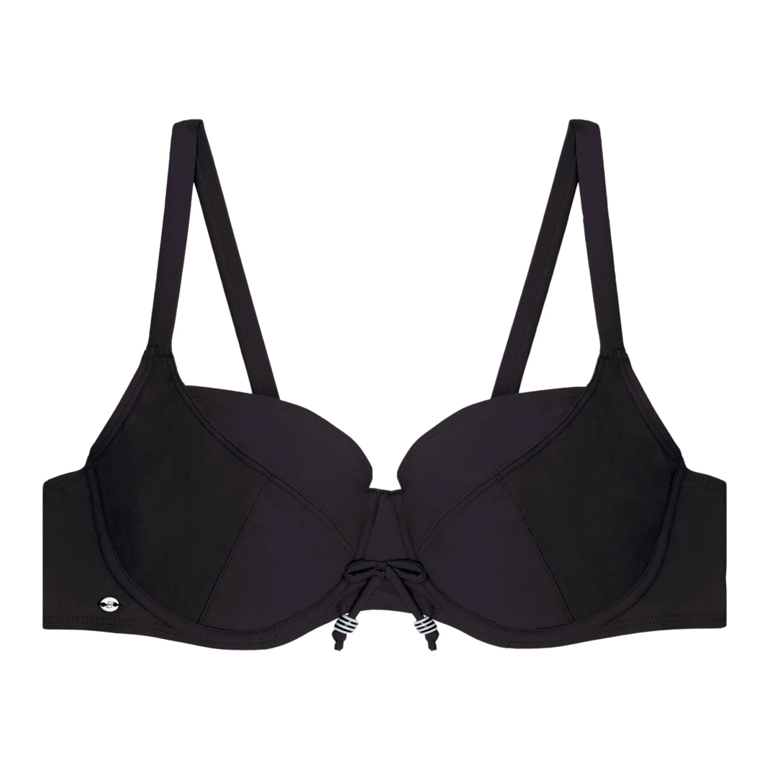 Haut De Maillot Avec Armatures Noir Porto Vecchio