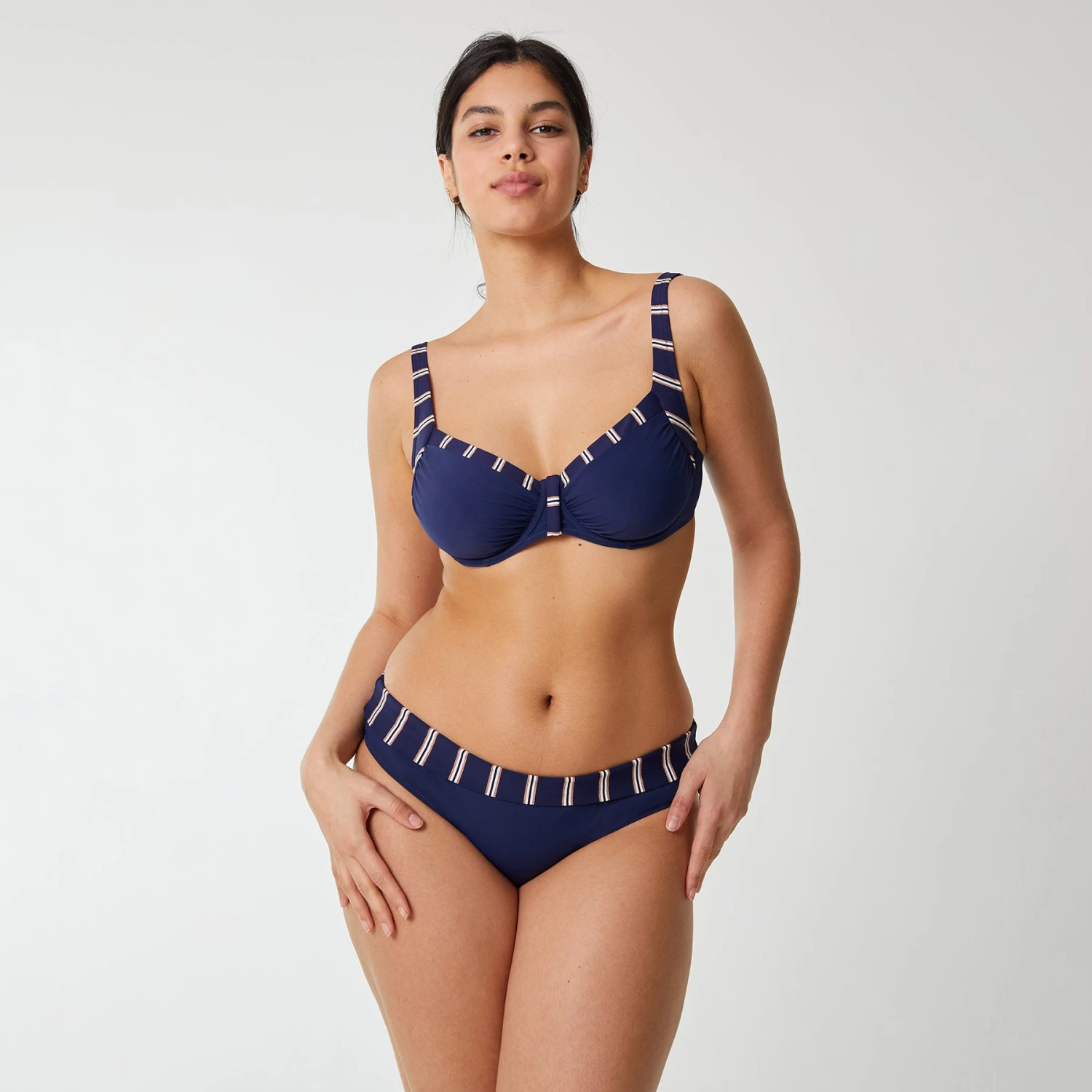 Culotte Haute De Bain Marine Précieux TAVOLARA – Image 4