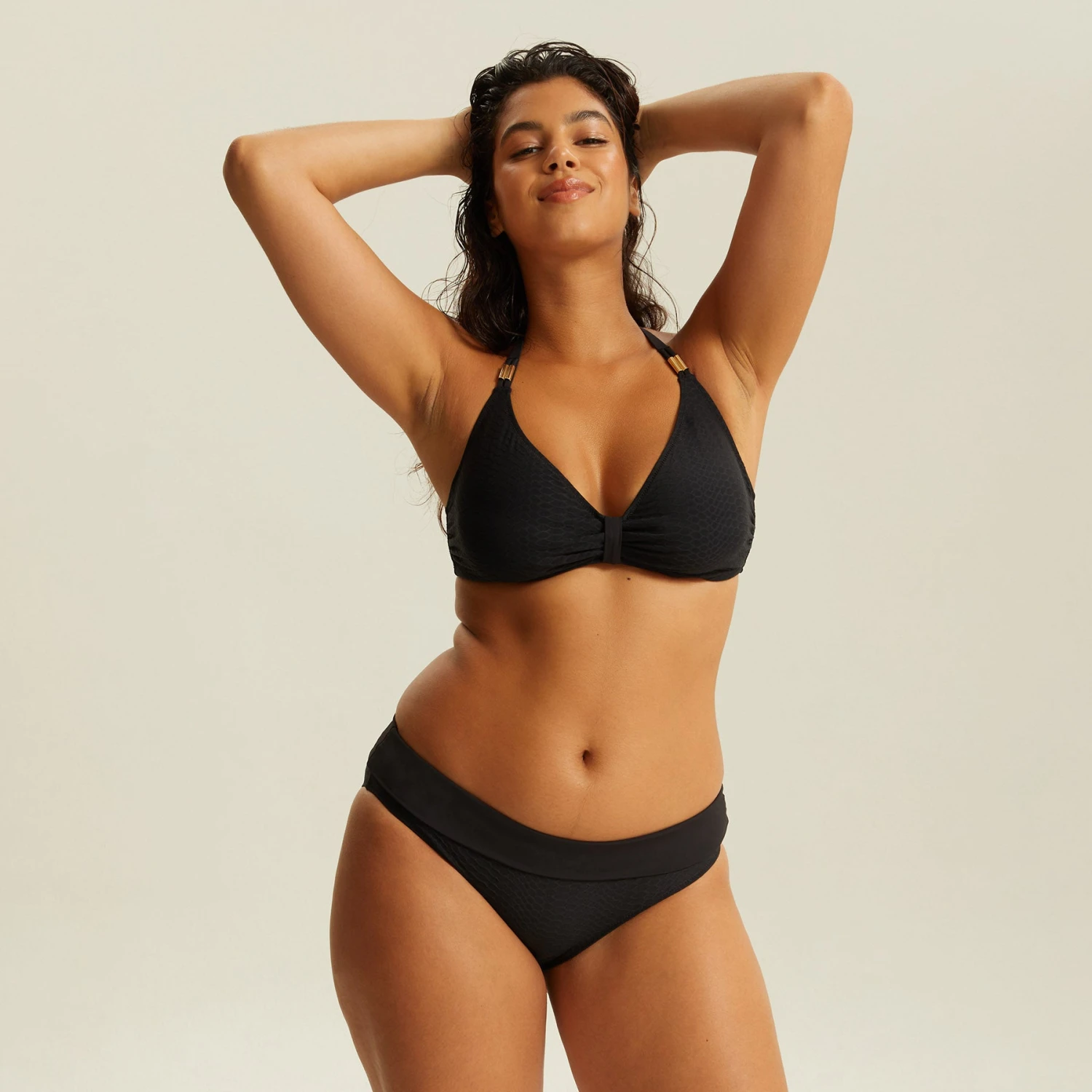 Culotte Haute De Bain Noir VENTOTENE – Image 4